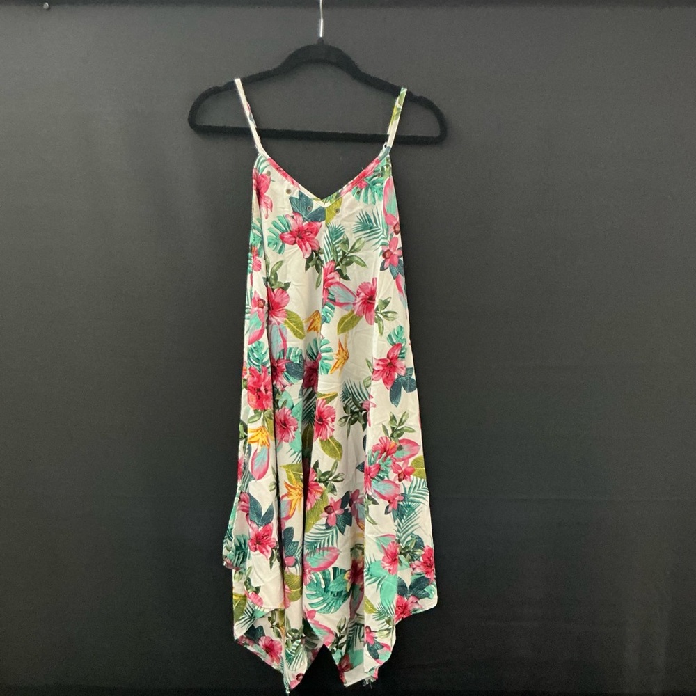 Speed Control New York Tropical Handkerchief Hem Dress – Size M